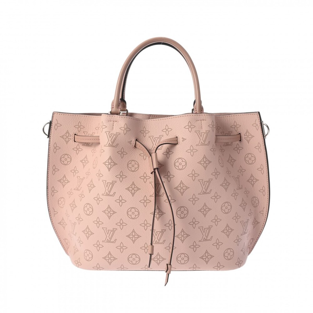 Louis Vuitton Monogram Mahina Girolata Magnolia Pink Leather Handbag